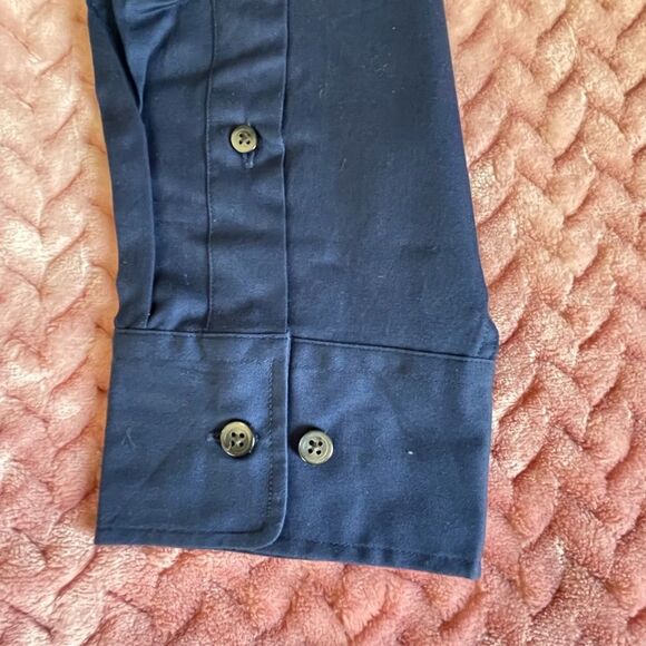 NWT Slates Formal Button Down Long Sleeve Shirt Mens Neck Size 16 1/2 - Picture 2 of 9